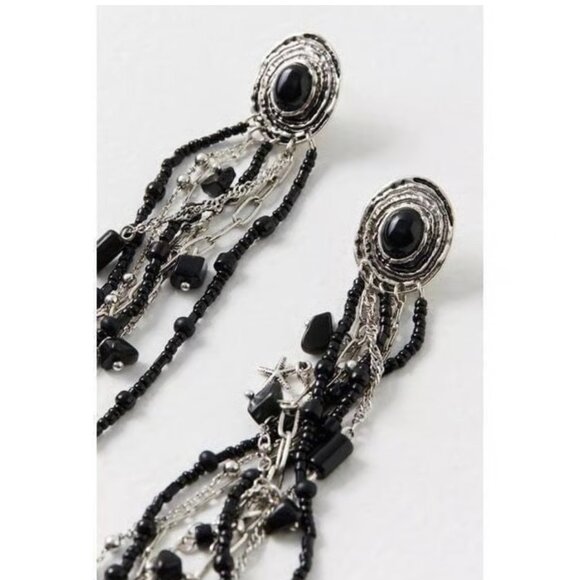 Free People Fringe Dangle Earrings NEW - Picture 1 of 6